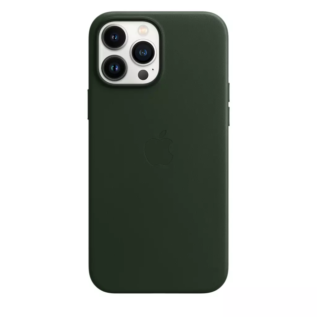 Чехол для моб. телефона Apple iPhone 13 Pro Max Leather Case with MagSafe - Sequoia Green, (MM1Q3ZE/A) - 1 Чехол для моб. телефона Apple iPhone 13 Pro Max Leather Case with MagSafe - Sequoia Green, (MM1Q3ZE/A) - 1