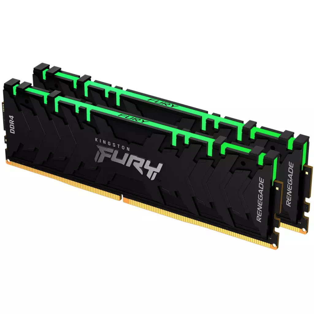 Модуль памяти для компьютера DDR4 16GB (2x8GB) 4000 MHz Renegade RGB Black Kingston Fury (ex.HyperX) (KF440C19RBAK2/16) - 2 Модуль памяти для компьютера DDR4 16GB (2x8GB) 4000 MHz Renegade RGB Black Kingston Fury (ex.HyperX) (KF440C19RBAK2/16) - 2