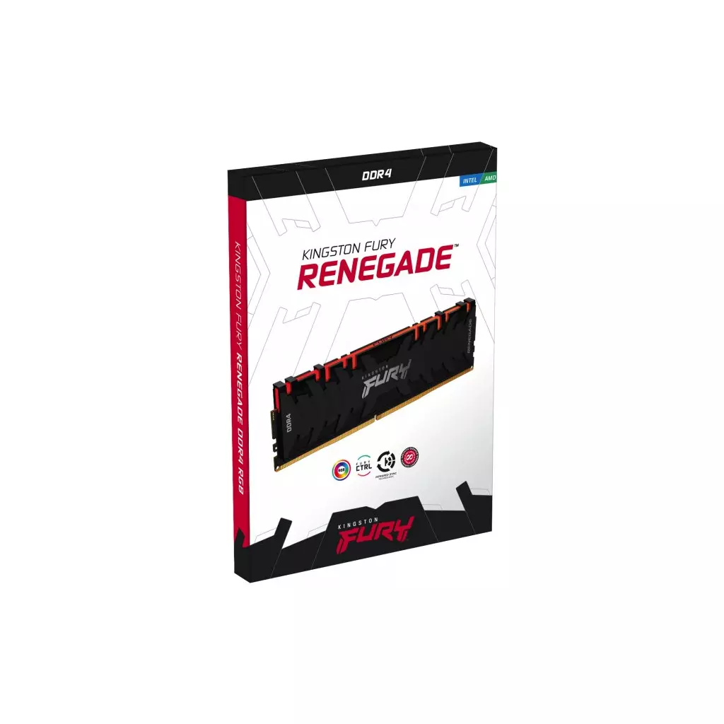 Модуль памяти для компьютера DDR4 16GB (2x8GB) 4000 MHz Renegade RGB Black Kingston Fury (ex.HyperX) (KF440C19RBAK2/16) - 4 Модуль памяти для компьютера DDR4 16GB (2x8GB) 4000 MHz Renegade RGB Black Kingston Fury (ex.HyperX) (KF440C19RBAK2/16) - 4