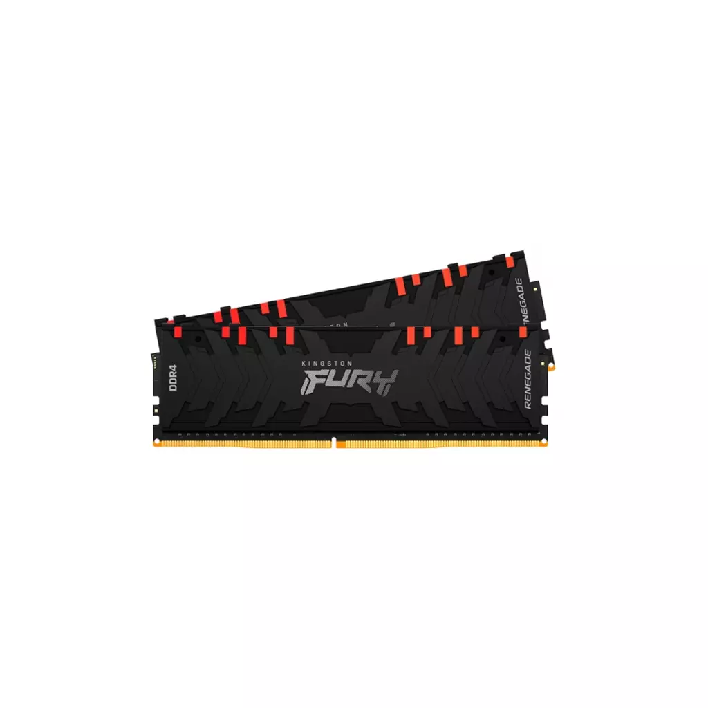 Модуль памяти для компьютера DDR4 16GB (2x8GB) 4266 MHz Renegade RGB Black Kingston Fury (ex.HyperX) (KF442C19RBAK2/16) - 1 Модуль памяти для компьютера DDR4 16GB (2x8GB) 4266 MHz Renegade RGB Black Kingston Fury (ex.HyperX) (KF442C19RBAK2/16) - 1