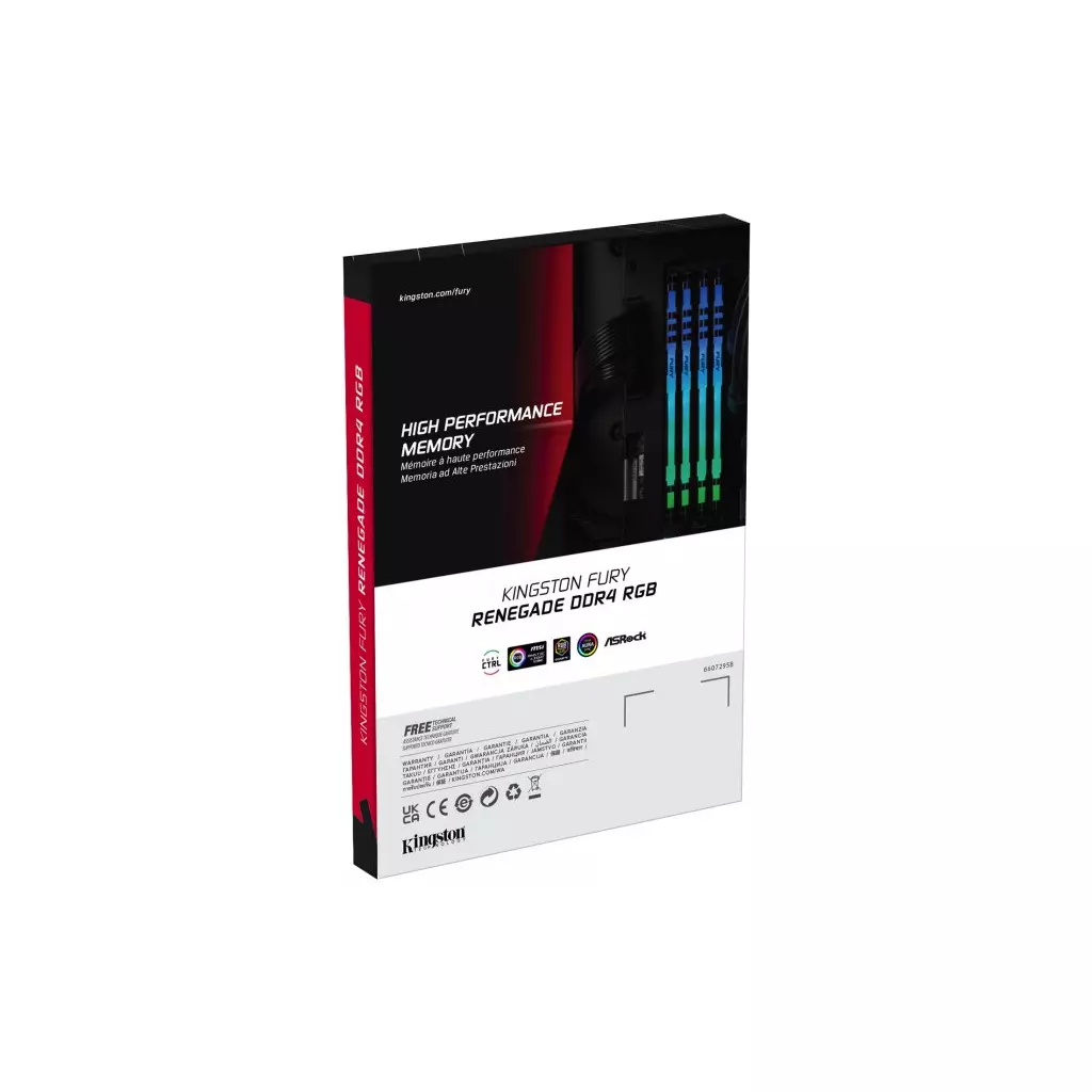 Модуль памяти для компьютера DDR4 16GB (2x8GB) 4266 MHz Renegade RGB Black Kingston Fury (ex.HyperX) (KF442C19RBAK2/16) - 5 Модуль памяти для компьютера DDR4 16GB (2x8GB) 4266 MHz Renegade RGB Black Kingston Fury (ex.HyperX) (KF442C19RBAK2/16) - 5