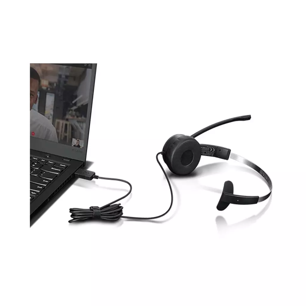 Наушники Lenovo 100 Mono USB Headset (4XD1B61617) - 3 Наушники Lenovo 100 Mono USB Headset (4XD1B61617) - 3