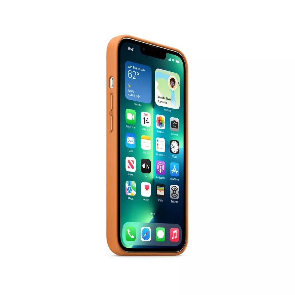 Чехол для моб. телефона Apple iPhone 13 Pro Leather Case with MagSafe - Golden Brown, Mode (MM193ZE/A) - 4 Чехол для моб. телефона Apple iPhone 13 Pro Leather Case with MagSafe - Golden Brown, Mode (MM193ZE/A) - 4
