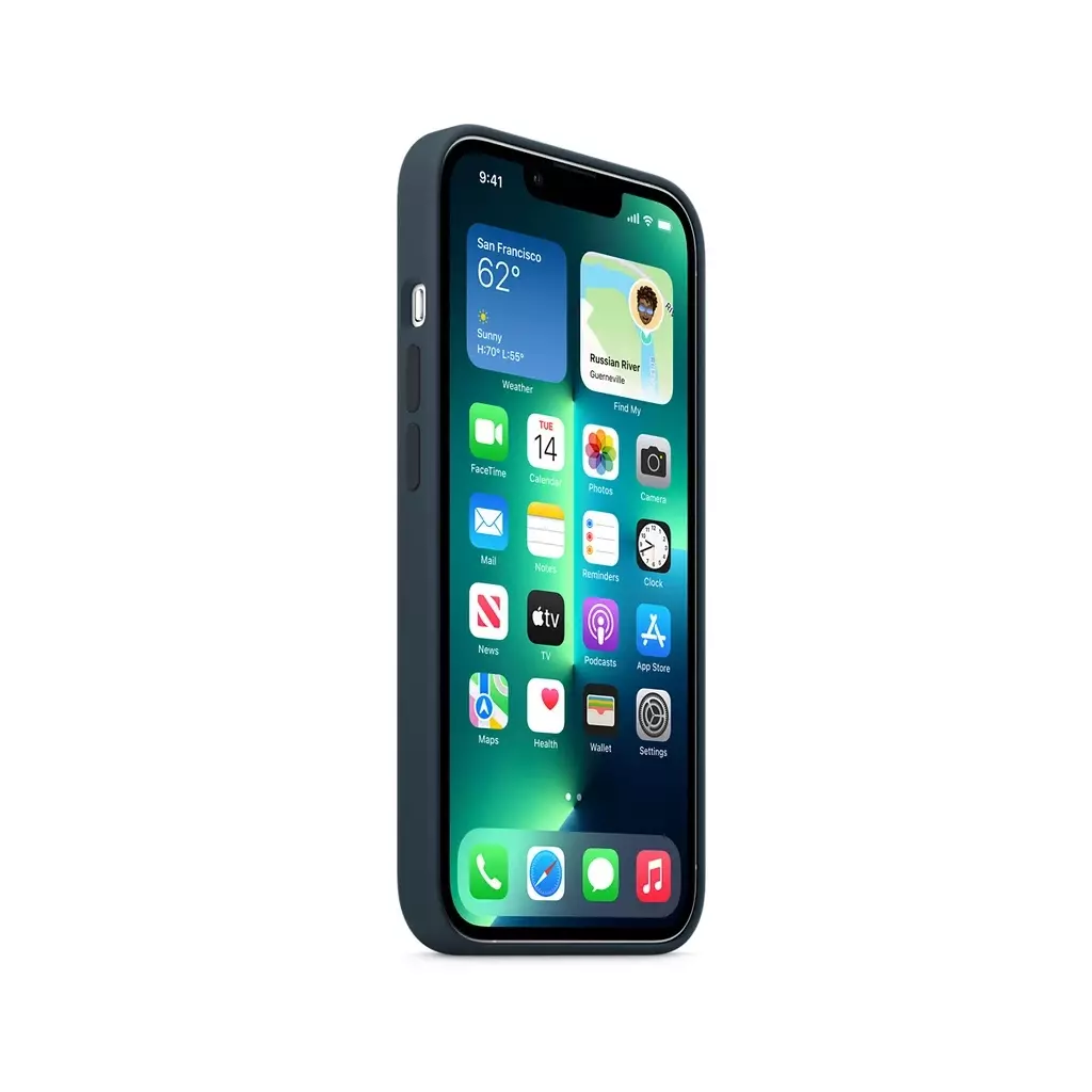 Чехол для моб. телефона Apple iPhone 13 Pro Silicone Case with MagSafe Abyss Blue, Model (MM2J3ZE/A) - 4 Чехол для моб. телефона Apple iPhone 13 Pro Silicone Case with MagSafe Abyss Blue, Model (MM2J3ZE/A) - 4