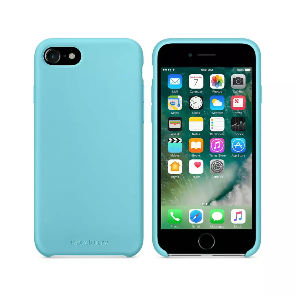 Чехол для моб. телефона MakeFuture Apple iPhone 7/8 Silicone Light Blue (MCS-AI7/8LB) - 1