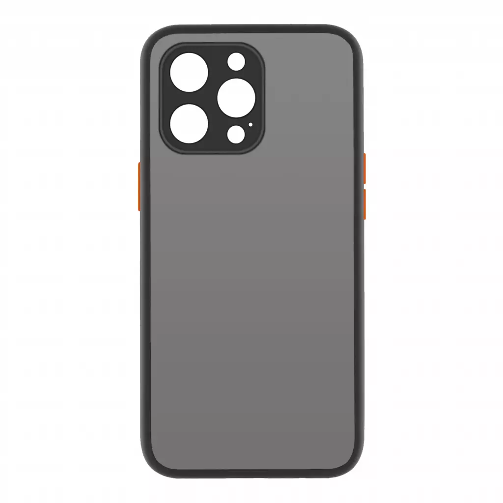 Чехол для моб. телефона MakeFuture Apple iPhone 13 Pro Max Frame (Matte PC+TPU) Black (MCMF-AI13PMBK)