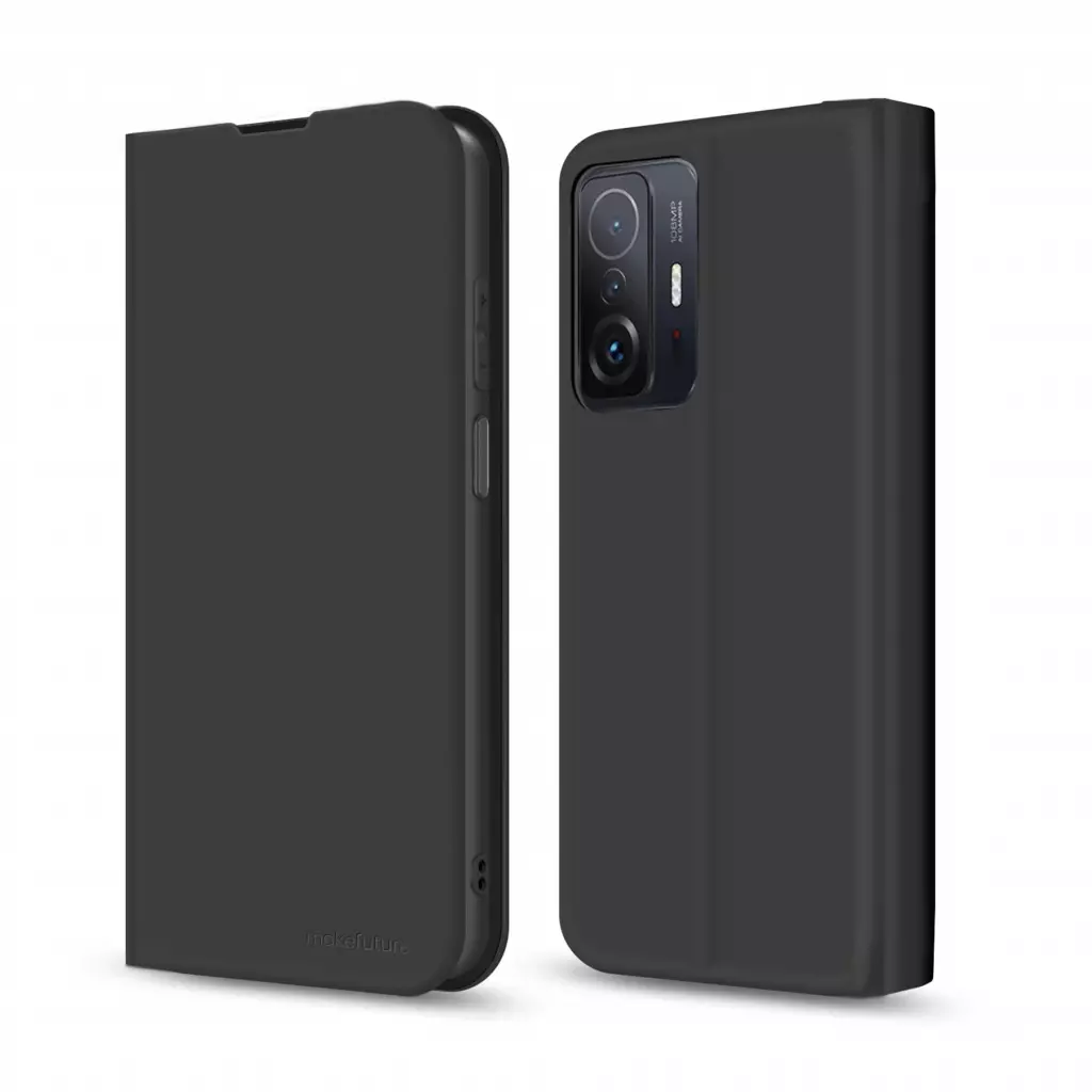 Чехол для моб. телефона MakeFuture Xiaomi 11T/11T Pro Flip (Soft-Touch PU) Black (MCP-X11T/11TPBK)