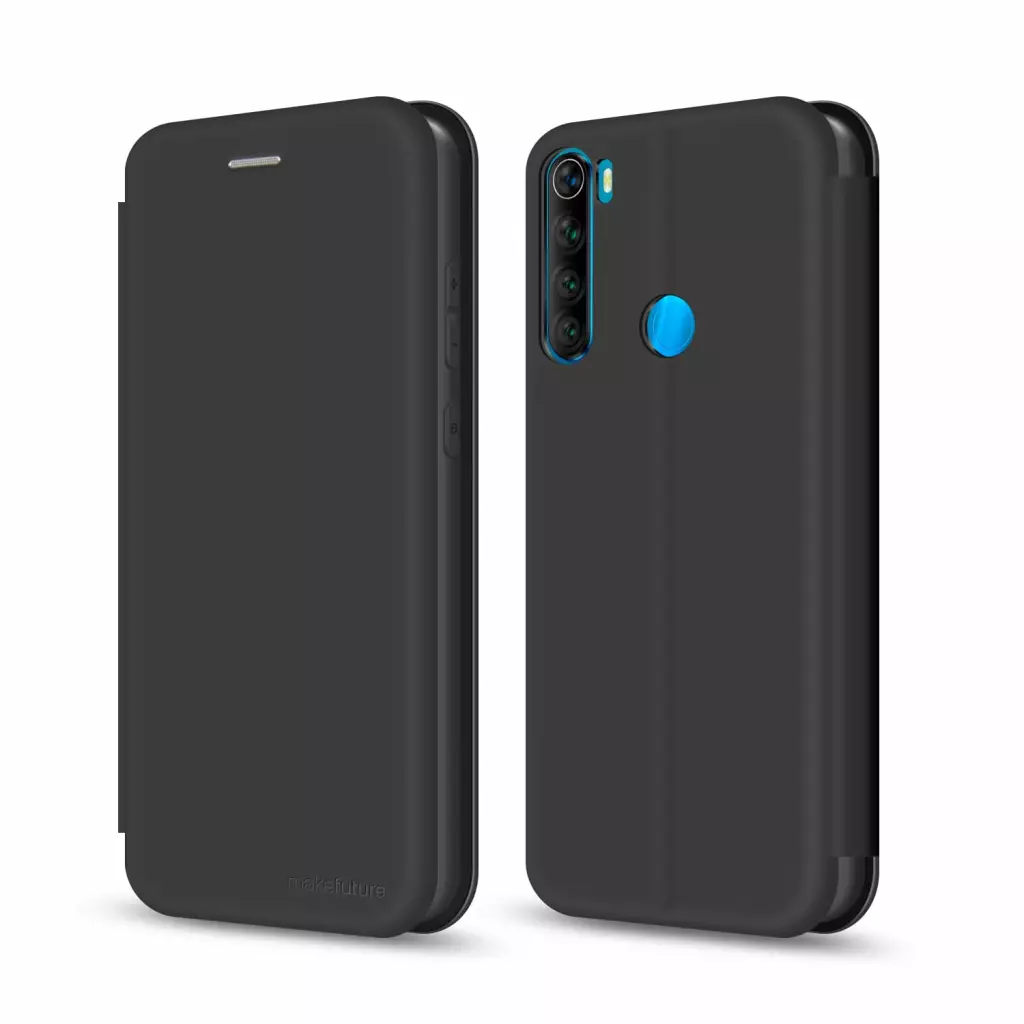 Чехол для моб. телефона MakeFuture Xiaomi Redmi Note 8 2021 Flip (Soft-Touch PU) Black (MCP-XRN821BK)