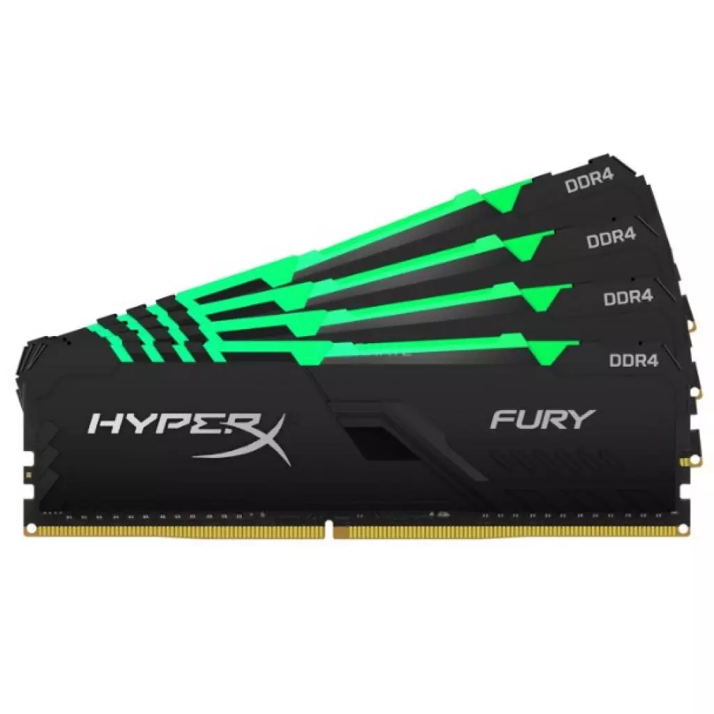 Модуль памяти для компьютера DDR4 64GB (4x16GB) 2666 MHz HyperX Fury RGB Kingston Fury (ex.HyperX) (HX426C16FB4AK4/64) - 1 Модуль памяти для компьютера DDR4 64GB (4x16GB) 2666 MHz HyperX Fury RGB Kingston Fury (ex.HyperX) (HX426C16FB4AK4/64) - 1