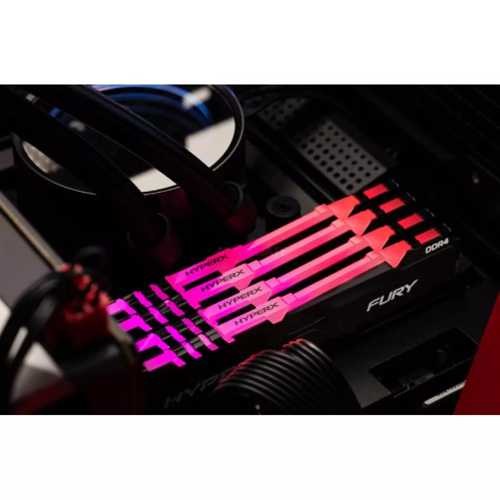 Модуль памяти для компьютера DDR4 64GB (4x16GB) 2666 MHz HyperX Fury RGB Kingston Fury (ex.HyperX) (HX426C16FB4AK4/64) - 3 Модуль памяти для компьютера DDR4 64GB (4x16GB) 2666 MHz HyperX Fury RGB Kingston Fury (ex.HyperX) (HX426C16FB4AK4/64) - 3