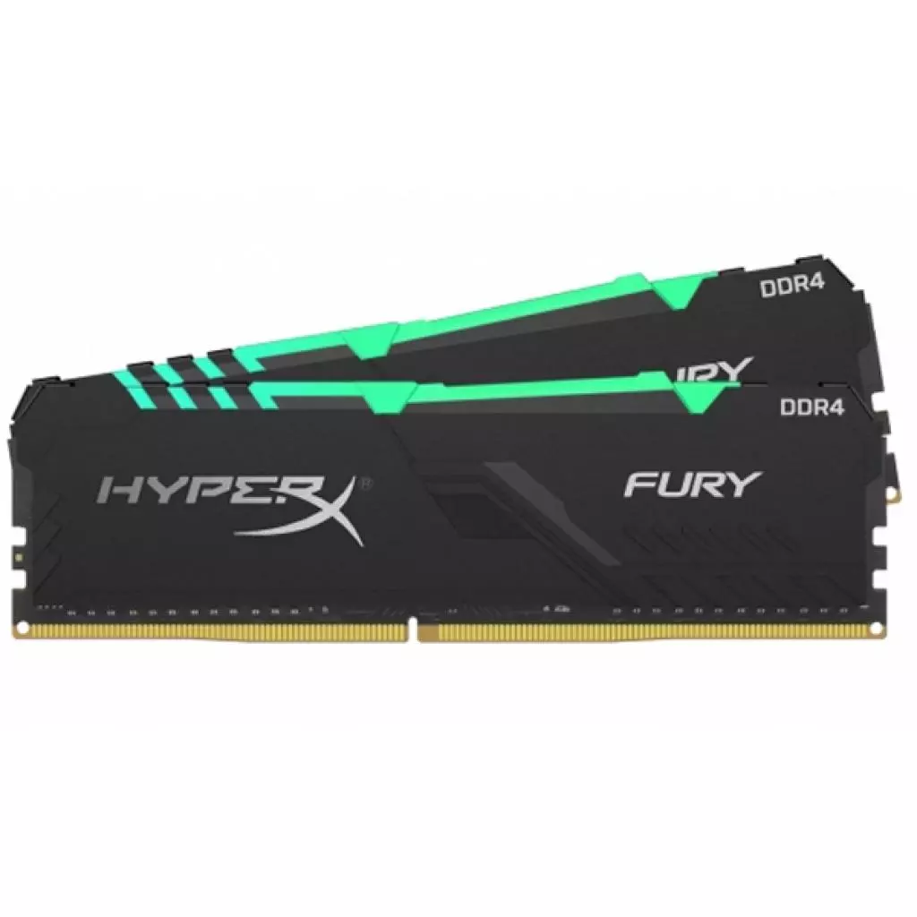 Модуль памяти для компьютера DDR4 32GB (2x16GB) 3000 MHz HyperX FuryRGB Kingston Fury (ex.HyperX) (HX430C16FB4AK2/32)