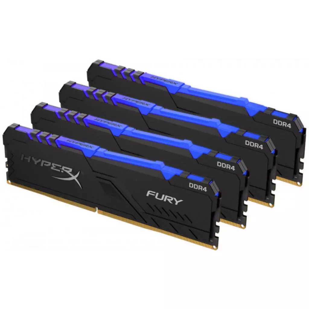 Модуль памяти для компьютера DDR4 32GB (4x8GB) 3600 MHz HyperX Fury RGB Kingston Fury (ex.HyperX) (HX436C17FB3AK4/32) - 1 Модуль памяти для компьютера DDR4 32GB (4x8GB) 3600 MHz HyperX Fury RGB Kingston Fury (ex.HyperX) (HX436C17FB3AK4/32) - 1