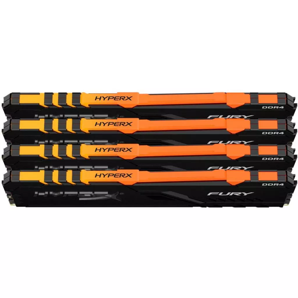 Модуль памяти для компьютера DDR4 32GB (4x8GB) 3600 MHz HyperX Fury RGB Kingston Fury (ex.HyperX) (HX436C17FB3AK4/32) - 2 Модуль памяти для компьютера DDR4 32GB (4x8GB) 3600 MHz HyperX Fury RGB Kingston Fury (ex.HyperX) (HX436C17FB3AK4/32) - 2