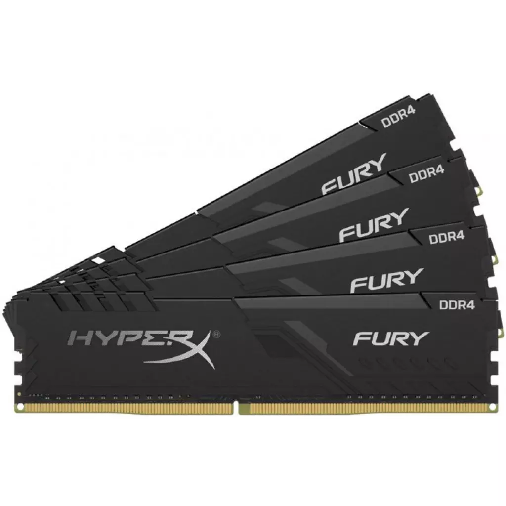 Модуль памяти для компьютера DDR4 16GB (4x4GB) 2666 MHZ HyperX Fury Kingston Fury (ex.HyperX) (HX426C16FB3K4/16) - 2 Модуль памяти для компьютера DDR4 16GB (4x4GB) 2666 MHZ HyperX Fury Kingston Fury (ex.HyperX) (HX426C16FB3K4/16) - 2