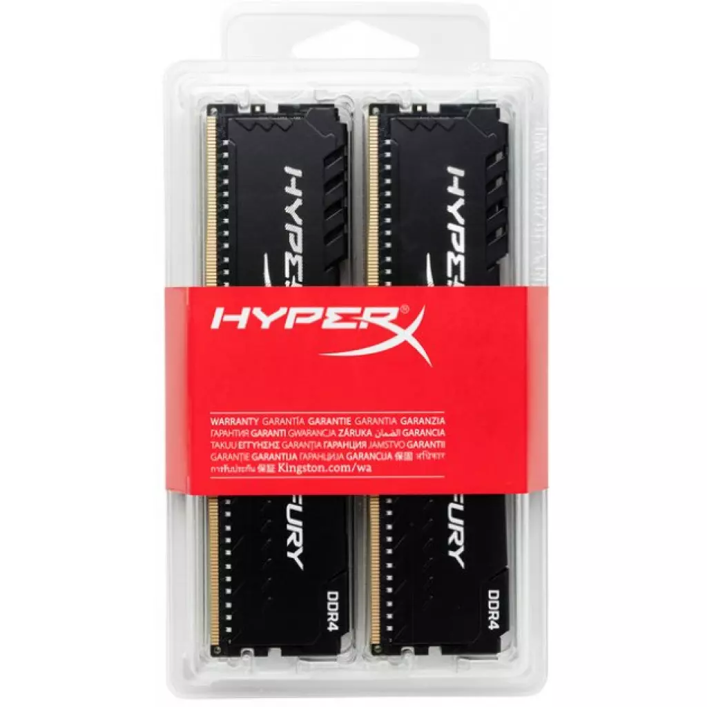 Модуль памяти для компьютера DDR4 16GB (4x4GB) 2666 MHZ HyperX Fury Kingston Fury (ex.HyperX) (HX426C16FB3K4/16) - 3 Модуль памяти для компьютера DDR4 16GB (4x4GB) 2666 MHZ HyperX Fury Kingston Fury (ex.HyperX) (HX426C16FB3K4/16) - 3