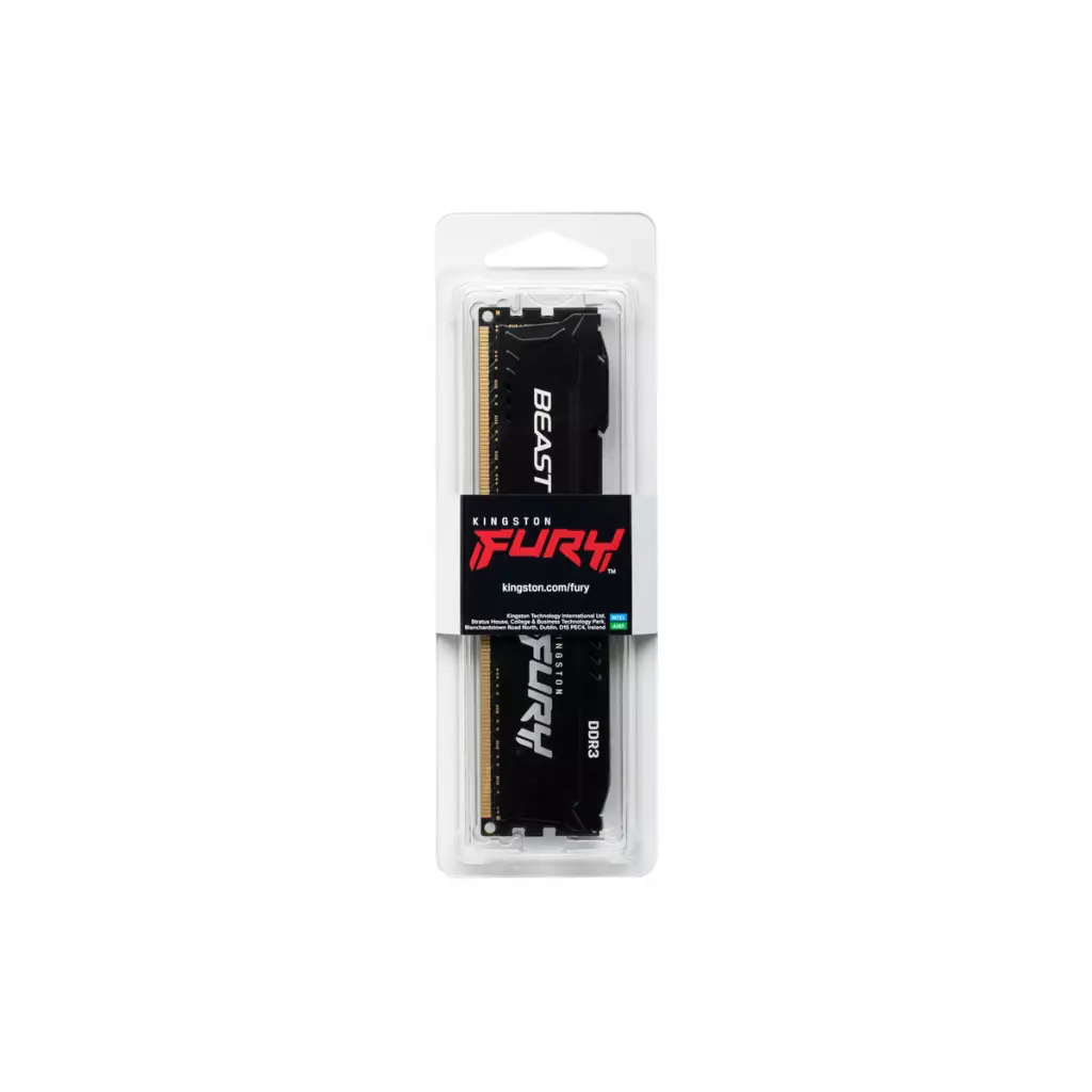 Модуль памяти для компьютера DDR3 4GB 1866 MHz Fury Beast Black Kingston Fury (ex.HyperX) (KF318C10BB/4) - 4 Модуль памяти для компьютера DDR3 4GB 1866 MHz Fury Beast Black Kingston Fury (ex.HyperX) (KF318C10BB/4) - 4