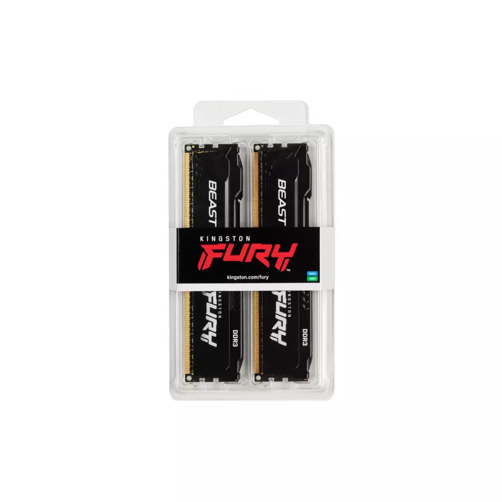 Модуль памяти для компьютера DDR3 16GB (2x8GB) 1866 MHz Fury Beast Black Kingston Fury (ex.HyperX) (KF318C10BBK2/16) - 4 Модуль памяти для компьютера DDR3 16GB (2x8GB) 1866 MHz Fury Beast Black Kingston Fury (ex.HyperX) (KF318C10BBK2/16) - 4
