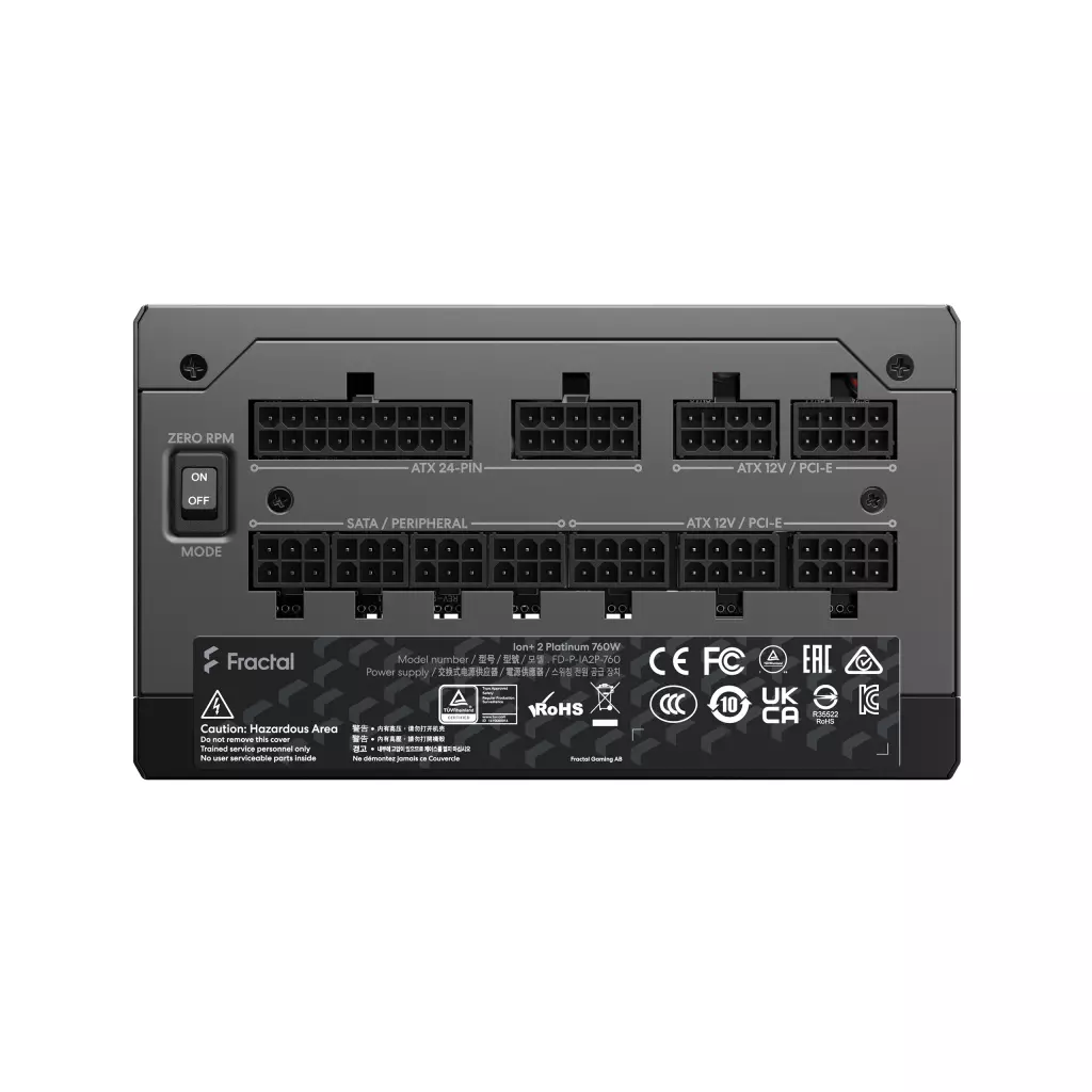 Блок питания Fractal Design 760W Ion + 2 Platinum (FD-P-IA2P-760-EU) - 11 Блок питания Fractal Design 760W Ion + 2 Platinum (FD-P-IA2P-760-EU) - 11