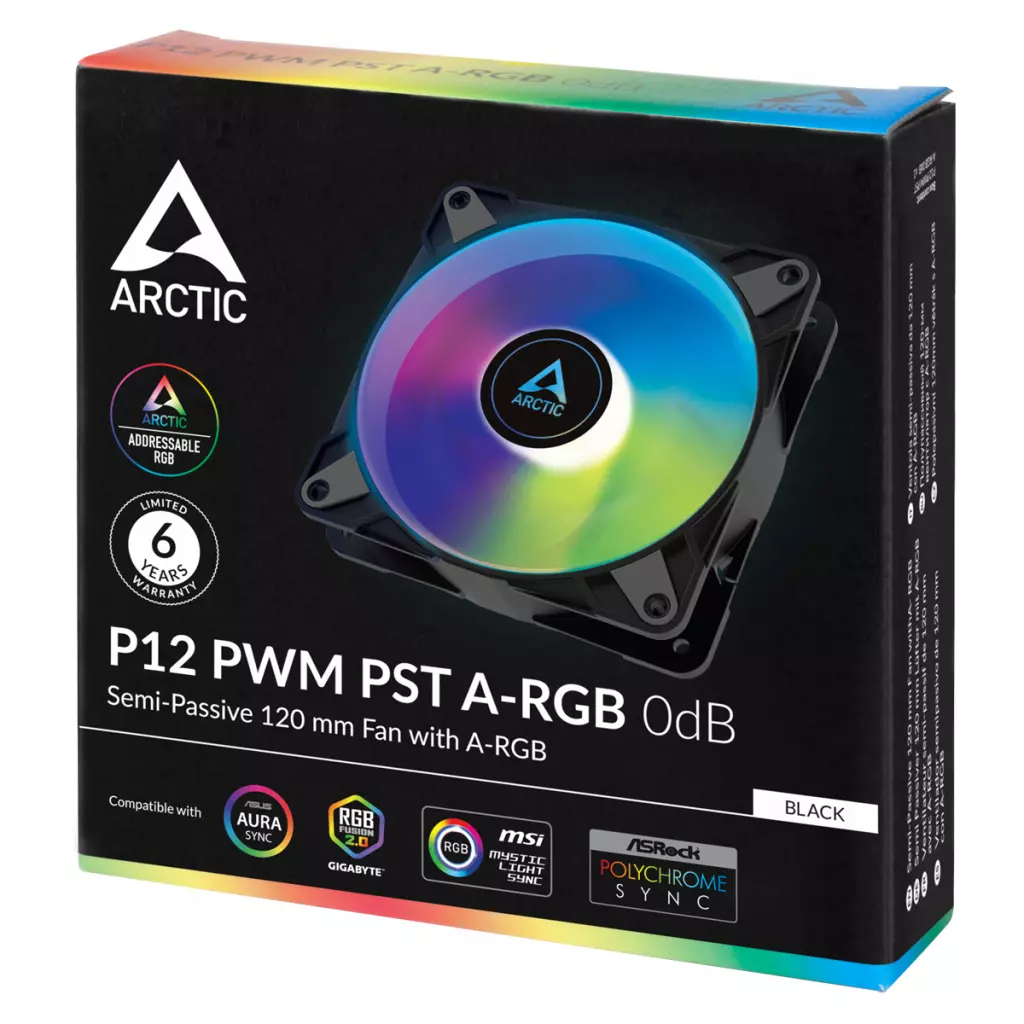 Кулер для корпуса Arctic P12 PWM PST A-RGB (ACFAN00231A) - 3 Кулер для корпуса Arctic P12 PWM PST A-RGB (ACFAN00231A) - 3