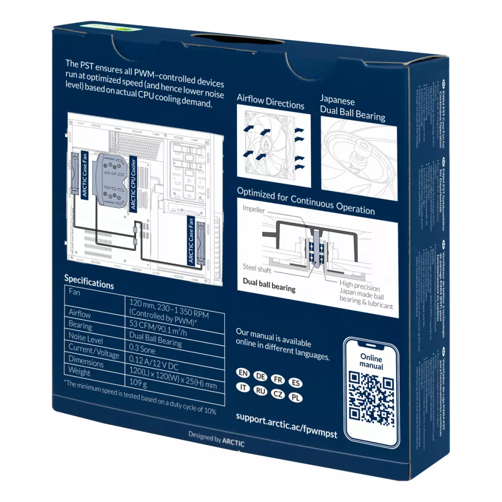 Кулер для корпуса Arctic F12 PWM PST CO (ACFAN00210A) - 5 Кулер для корпуса Arctic F12 PWM PST CO (ACFAN00210A) - 5