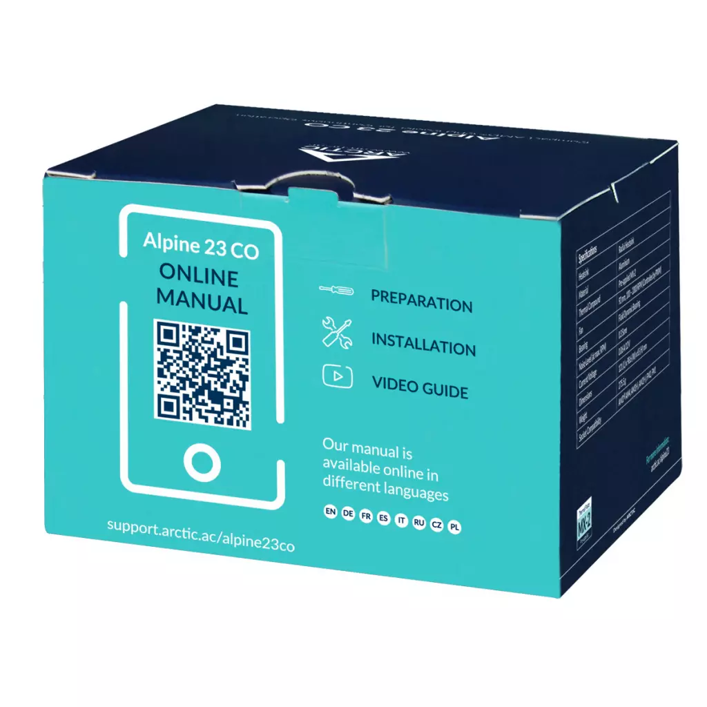 Кулер для процессора Arctic Alpine 23 СО (ACALP00036A) - 6 Кулер для процессора Arctic Alpine 23 СО (ACALP00036A) - 6