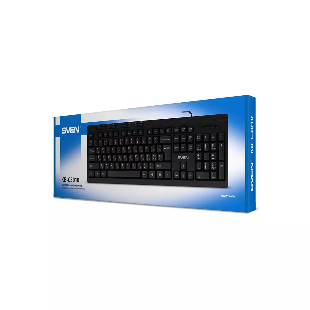 Клавиатура Sven KB-C3010 Black - 4 Клавиатура Sven KB-C3010 Black - 4
