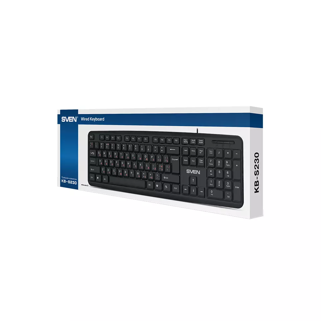 Клавиатура Sven KB-S230 Black - 3 Клавиатура Sven KB-S230 Black - 3