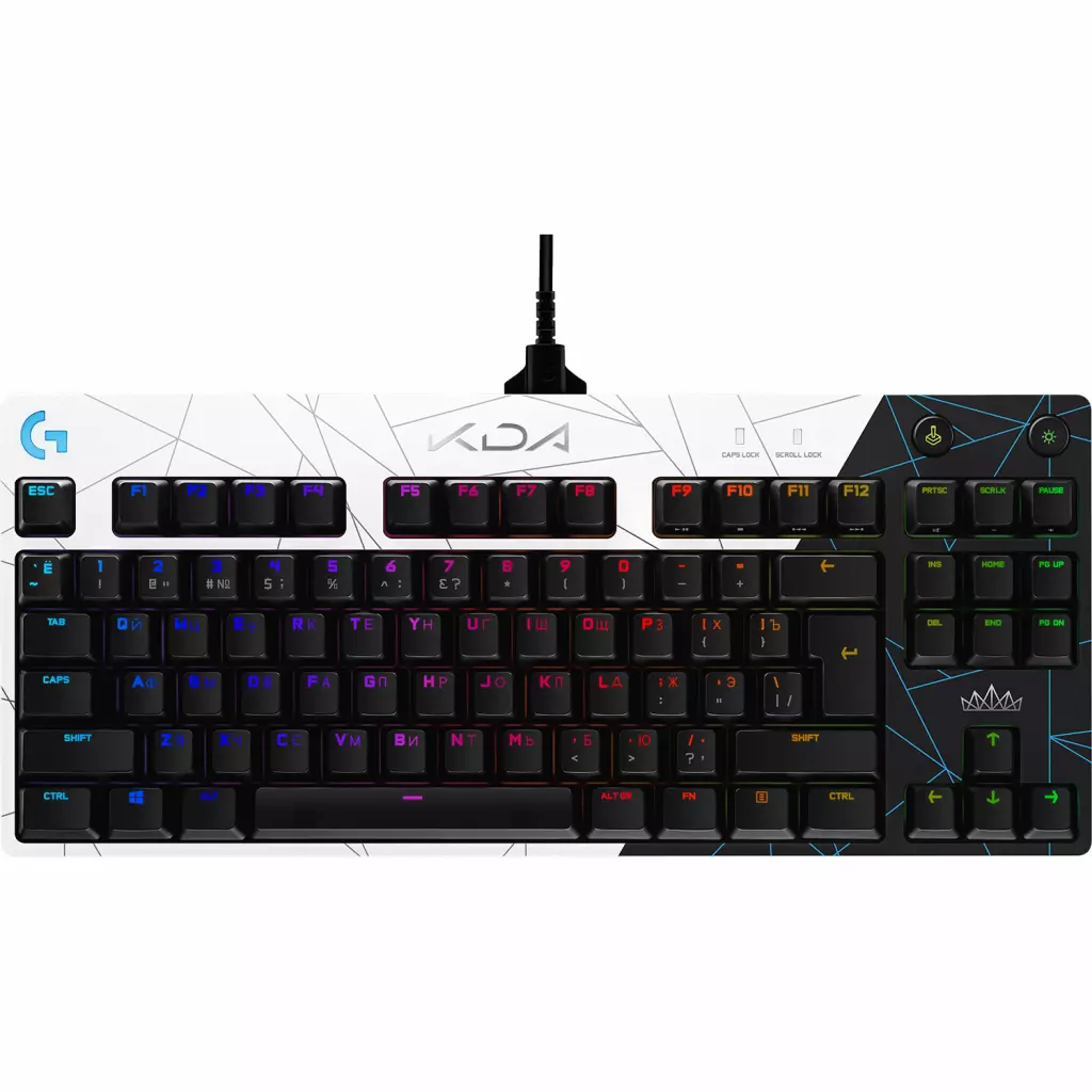 Клавиатура Logitech G Pro GX K/DA Brown Tactile Switch Black-White (920-010077)