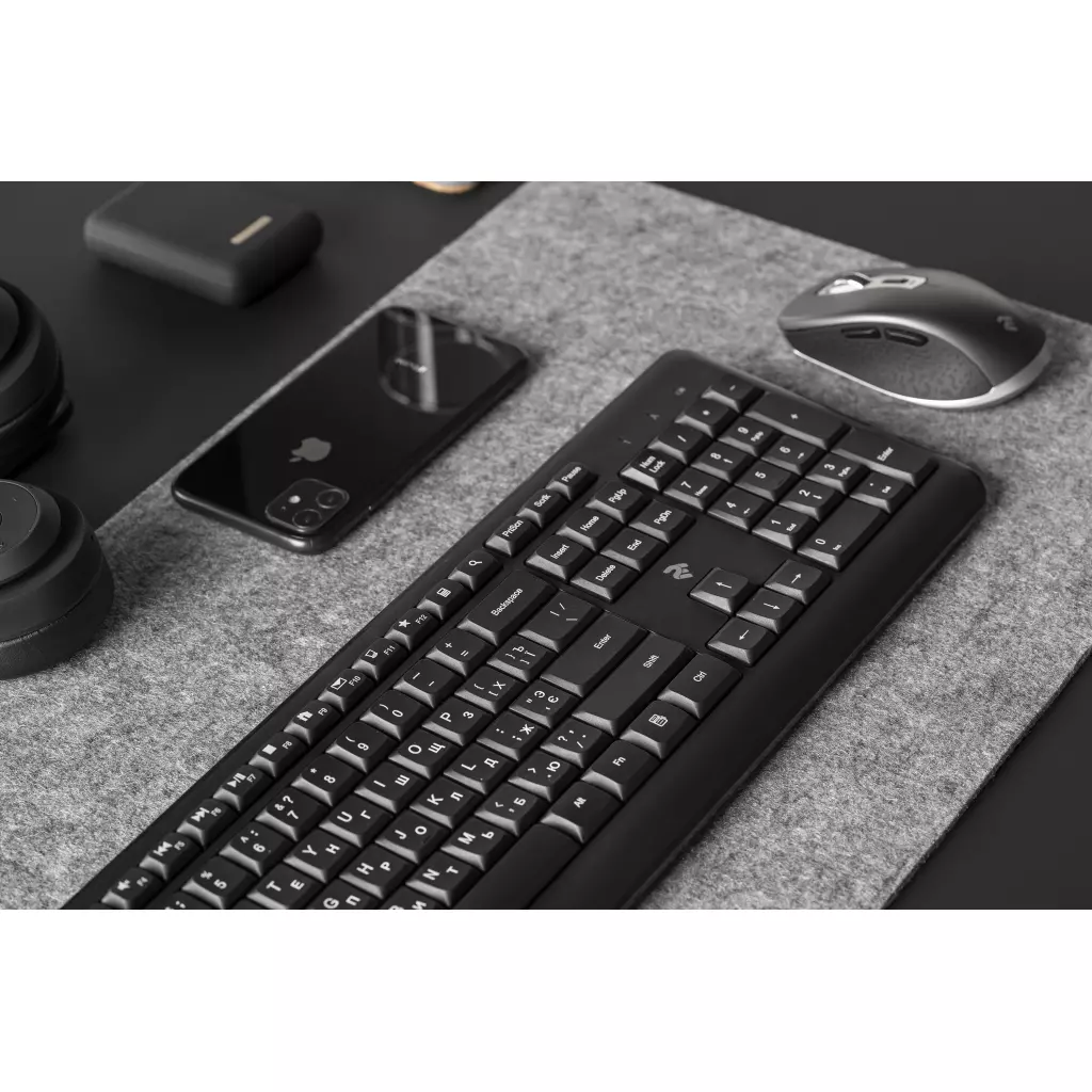 Клавиатура 2E KS220 Wireless Black (2E-KS220WB) - 8 Клавиатура 2E KS220 Wireless Black (2E-KS220WB) - 8