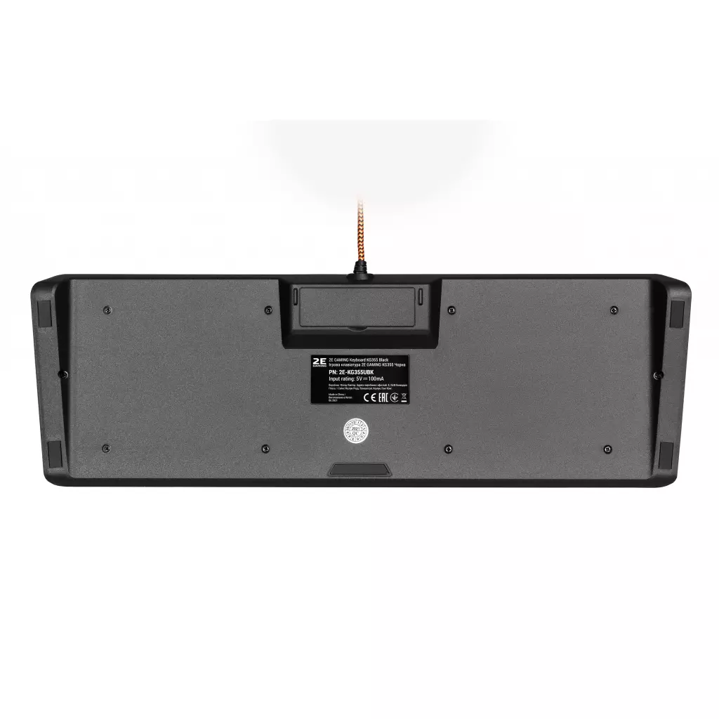 Клавиатура 2E KG355 LED 87key USB Black Ukr (2E-KG355UBK) - 3 Клавиатура 2E KG355 LED 87key USB Black Ukr (2E-KG355UBK) - 3