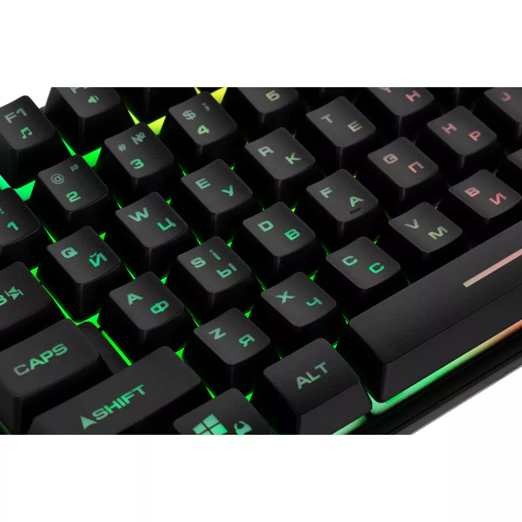 Клавиатура 2E KG355 LED 87key USB Black Ukr (2E-KG355UBK) - 4 Клавиатура 2E KG355 LED 87key USB Black Ukr (2E-KG355UBK) - 4