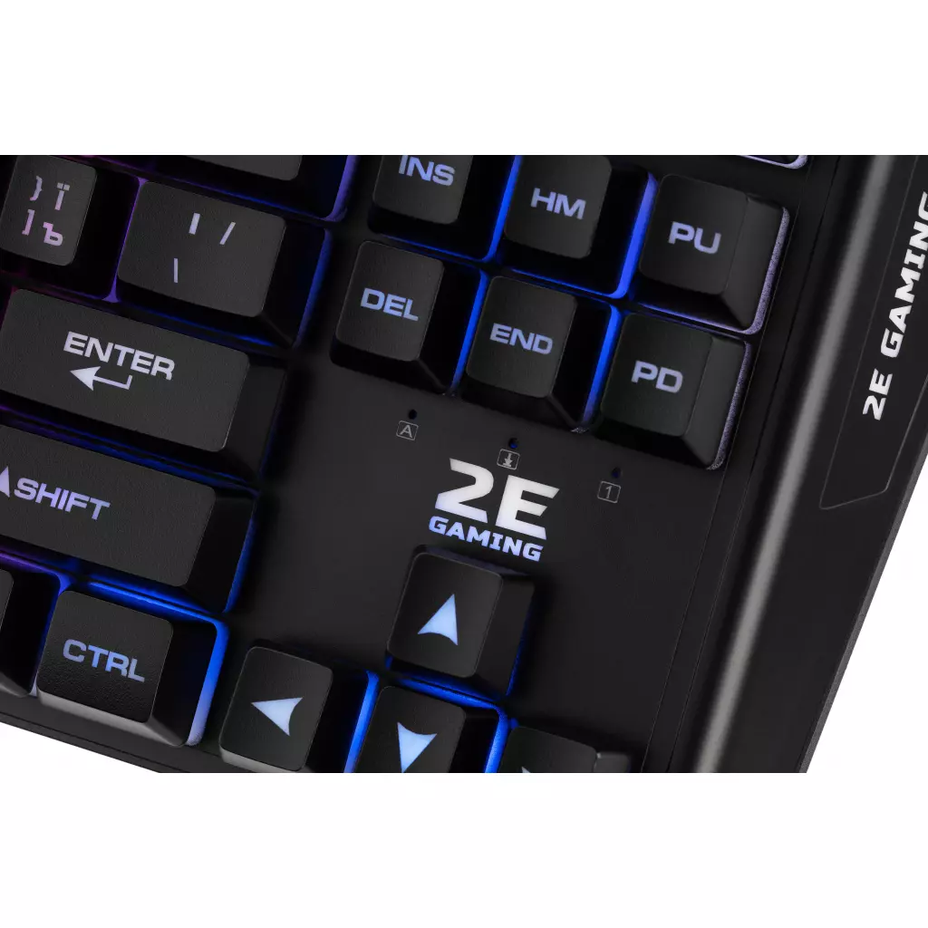 Клавиатура 2E KG355 LED 87key USB Black Ukr (2E-KG355UBK) - 5 Клавиатура 2E KG355 LED 87key USB Black Ukr (2E-KG355UBK) - 5