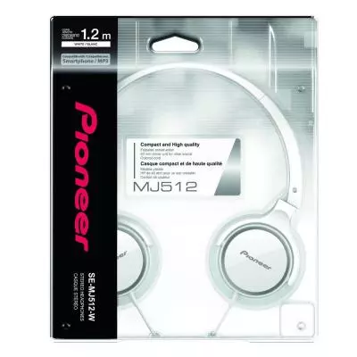 Наушники Pioneer SE-MJ512 White/Green (SE-MJ512-GW) - 1 Наушники Pioneer SE-MJ512 White/Green (SE-MJ512-GW) - 1