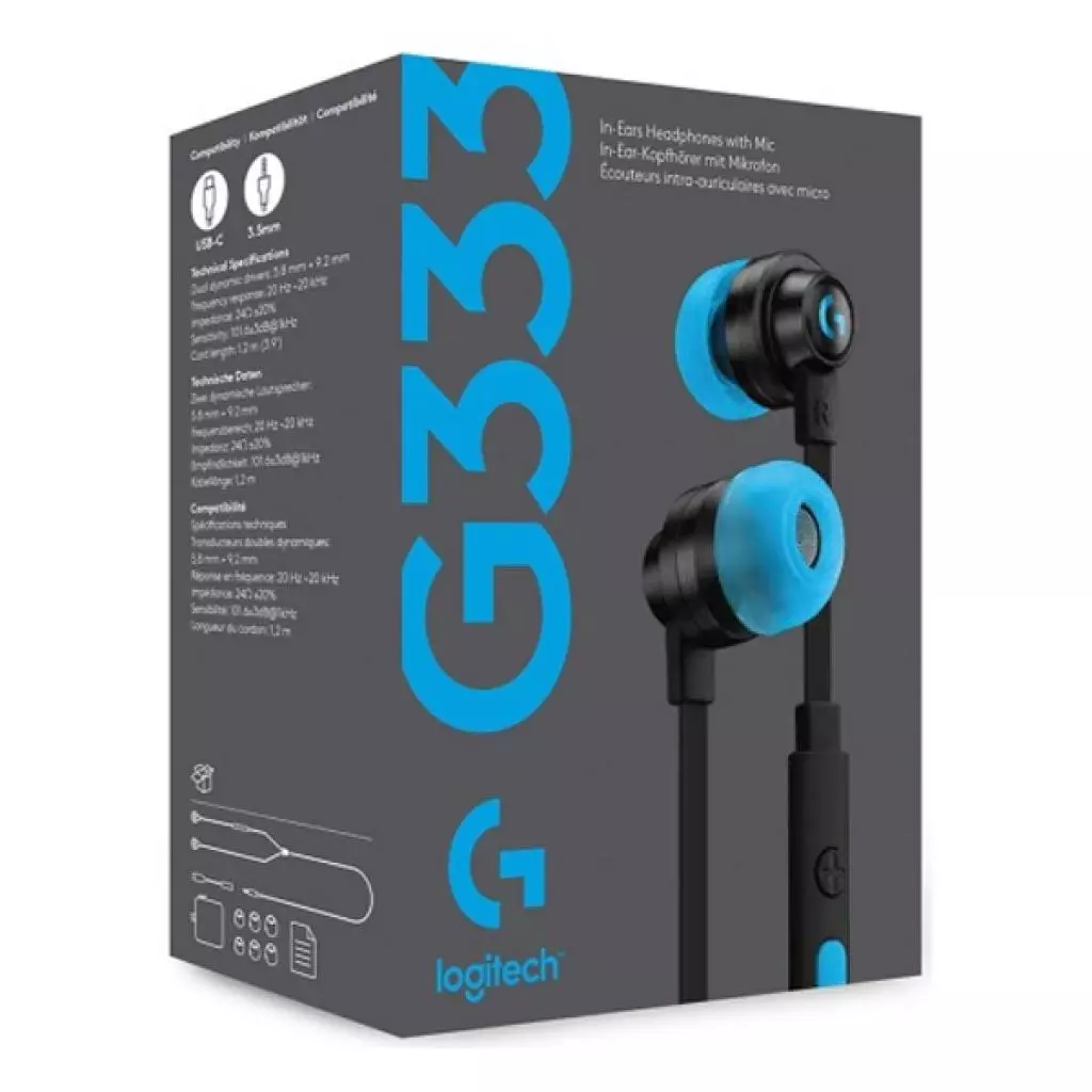 Наушники Logitech G333 Black (981-000924) - 3 Наушники Logitech G333 Black (981-000924) - 3