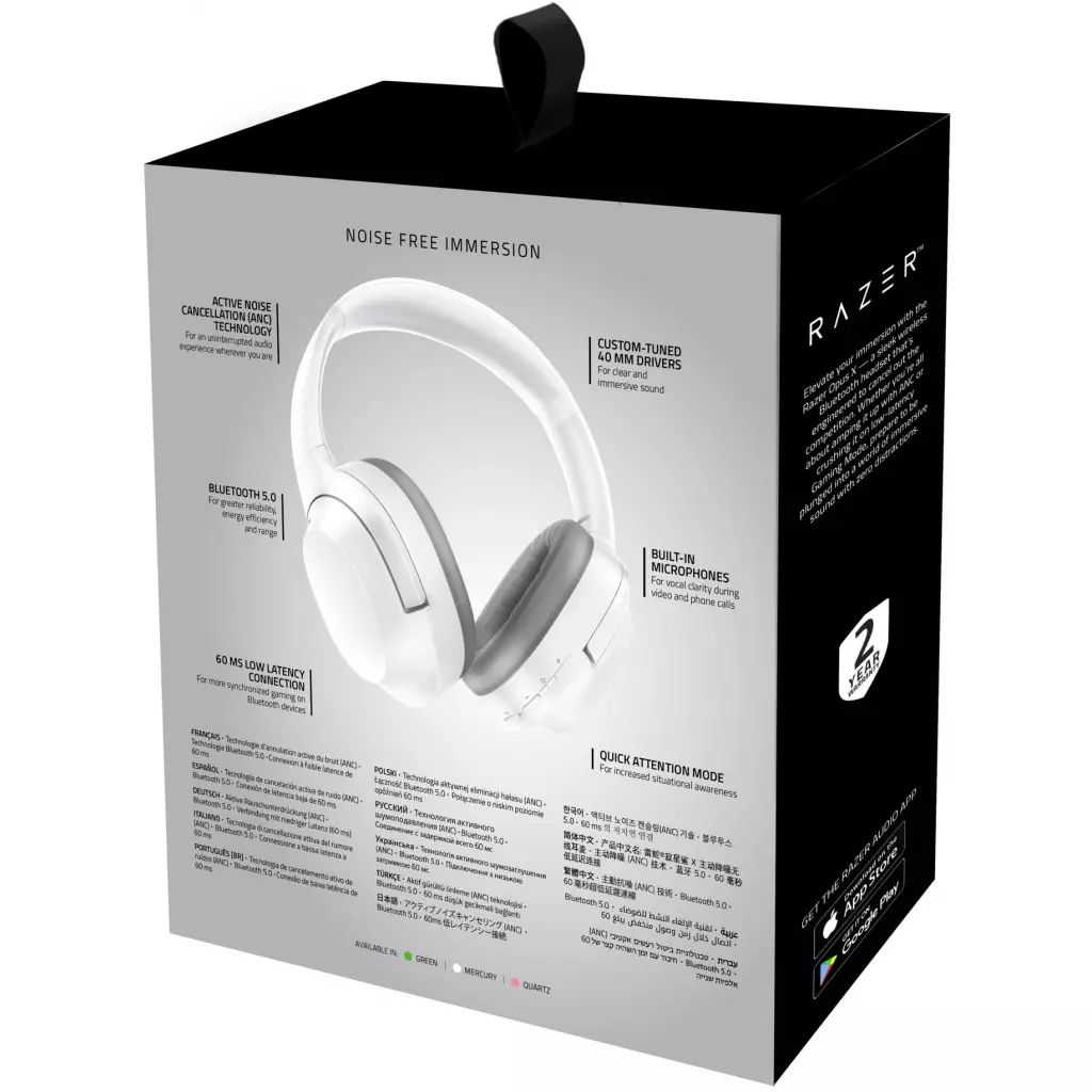 Наушники Razer Opus X Mercury (RZ04-03760200-R3M1) - 8 Наушники Razer Opus X Mercury (RZ04-03760200-R3M1) - 8