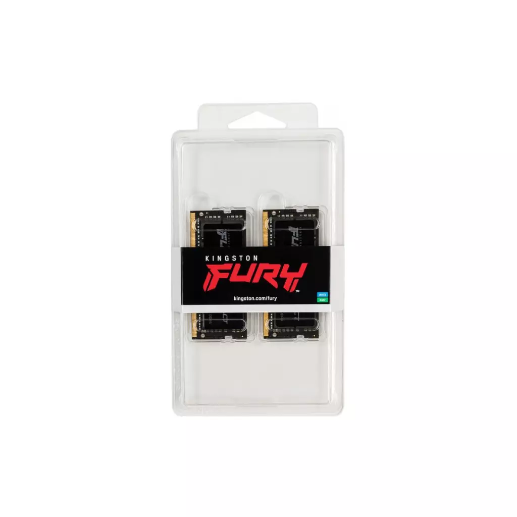 Модуль памяти для ноутбука SoDIMM DDR4 32GB (2x16GB) 2933 MHz Impact Black Kingston Fury (ex.HyperX) (KF429S17IBK2/32) - 3 Модуль памяти для ноутбука SoDIMM DDR4 32GB (2x16GB) 2933 MHz Impact Black Kingston Fury (ex.HyperX) (KF429S17IBK2/32) - 3