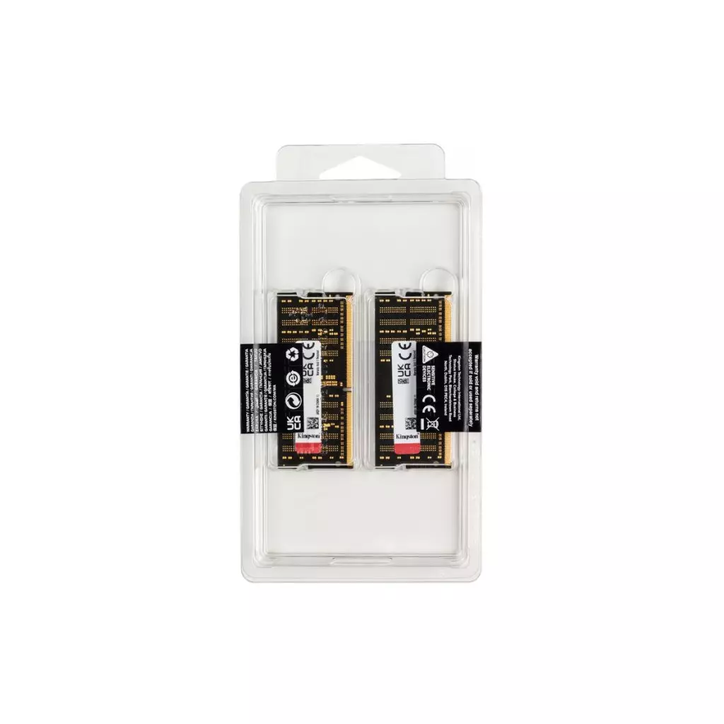 Модуль памяти для ноутбука SoDIMM DDR4 32GB (2x16GB) 2933 MHz Impact Black Kingston Fury (ex.HyperX) (KF429S17IBK2/32) - 4 Модуль памяти для ноутбука SoDIMM DDR4 32GB (2x16GB) 2933 MHz Impact Black Kingston Fury (ex.HyperX) (KF429S17IBK2/32) - 4