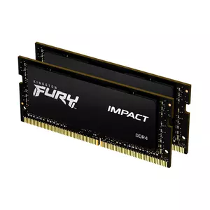 Модуль памяти для ноутбука SoDIMM DDR4 32GB (2x16GB) 2933 MHz Impact Black Kingston Fury (ex.HyperX) (KF429S17IBK2/32)