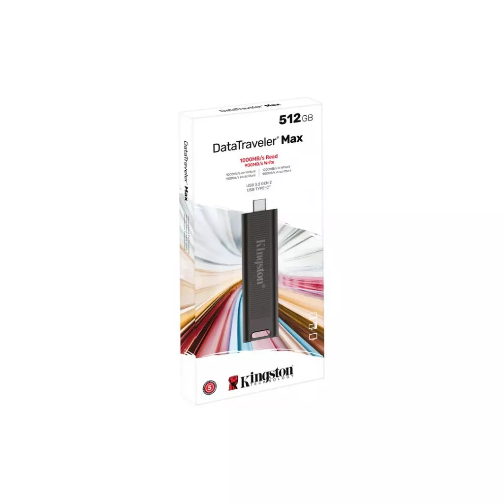 USB флеш накопитель Kingston 512GB DataTraveler Max USB 3.2 Type-C (DTMAX/512GB) - 7 USB флеш накопитель Kingston 512GB DataTraveler Max USB 3.2 Type-C (DTMAX/512GB) - 7