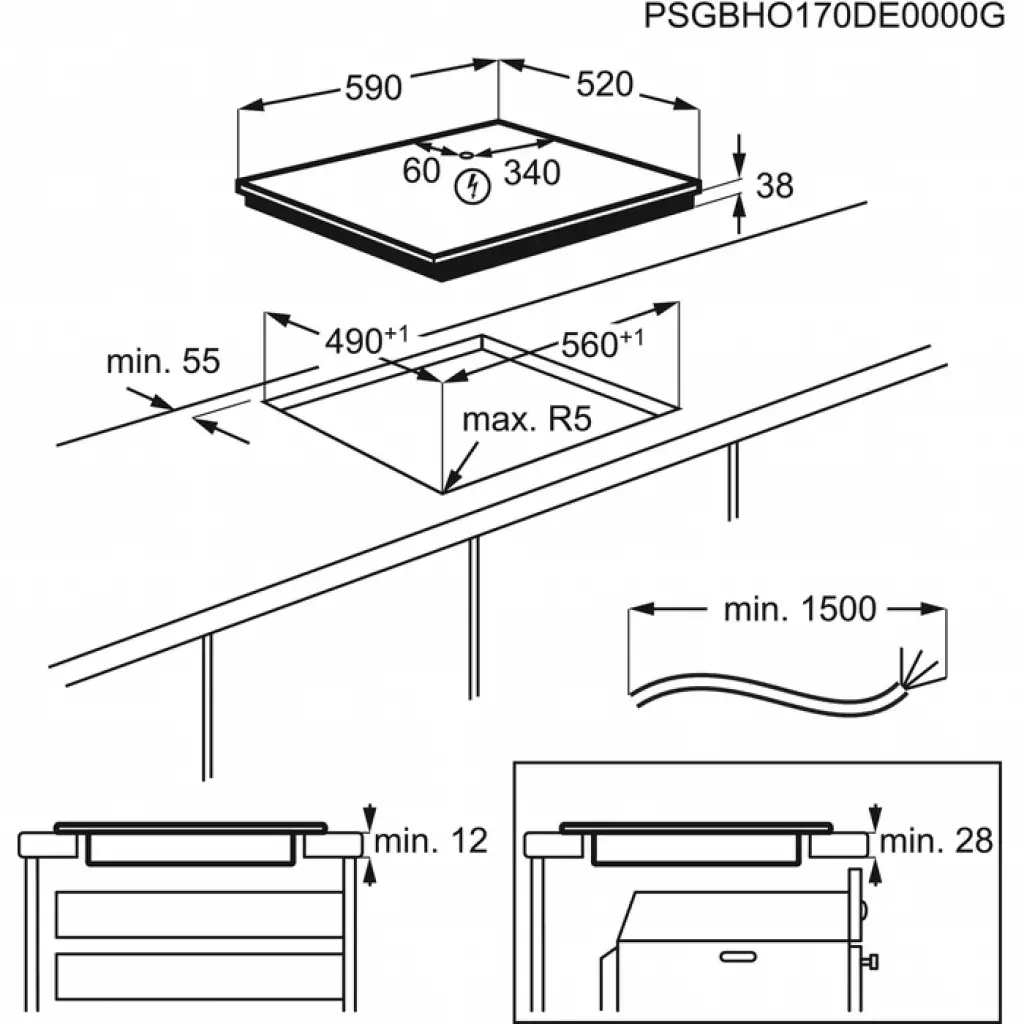 Варочная поверхность Zanussi CPZ6432KF - 6 Варочная поверхность Zanussi CPZ6432KF - 6