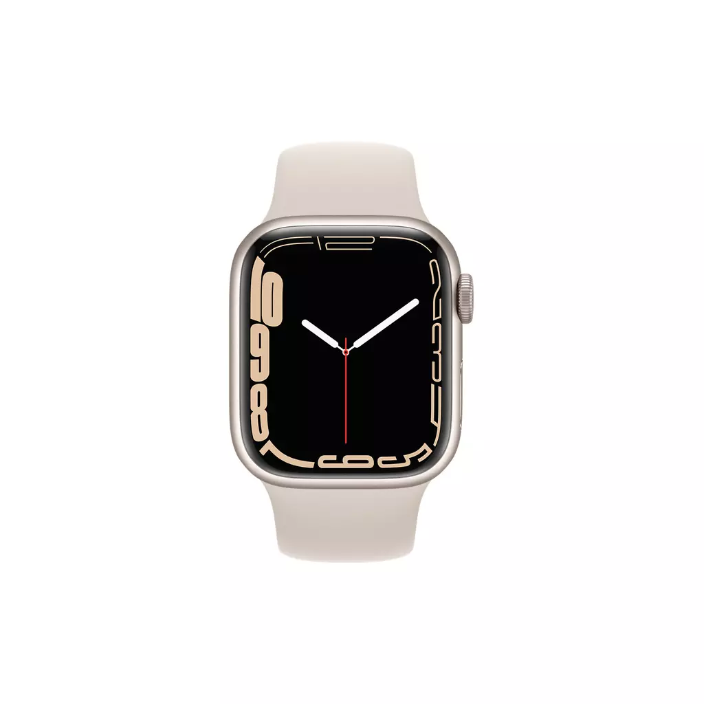 Смарт-часы Apple Watch Series 7 GPS 41mm Starlight Aluminium Case with Beige (MKMY3UL/A) - 1