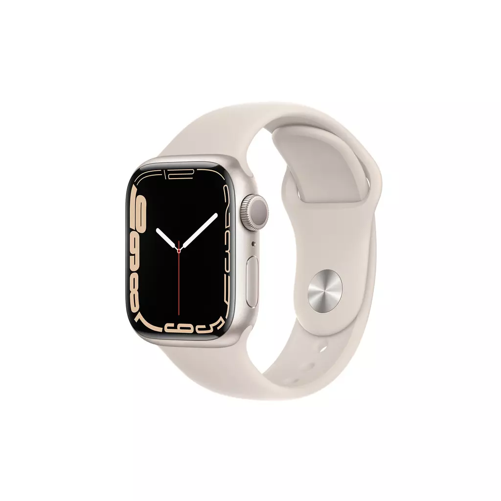 Смарт-часы Apple Watch Series 7 GPS 41mm Starlight Aluminium Case with Beige (MKMY3UL/A)