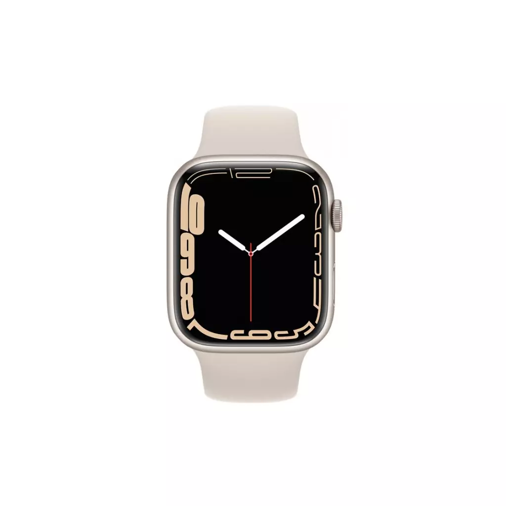 Смарт-часы Apple Watch Series 7 GPS 45mm Starlight Aluminium Case with Beige (MKN63UL/A) - 1