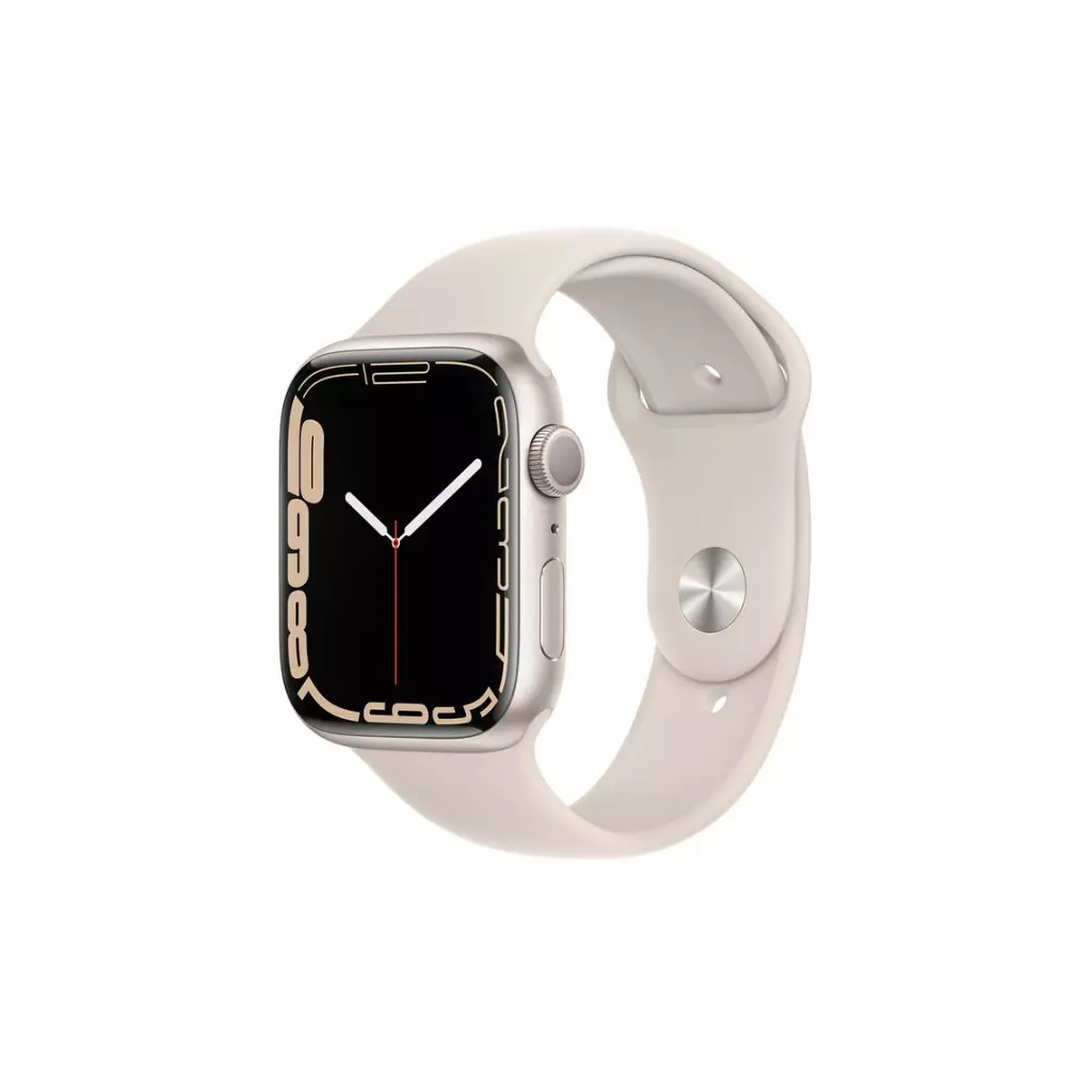 Смарт-часы Apple Watch Series 7 GPS 45mm Starlight Aluminium Case with Beige (MKN63UL/A)