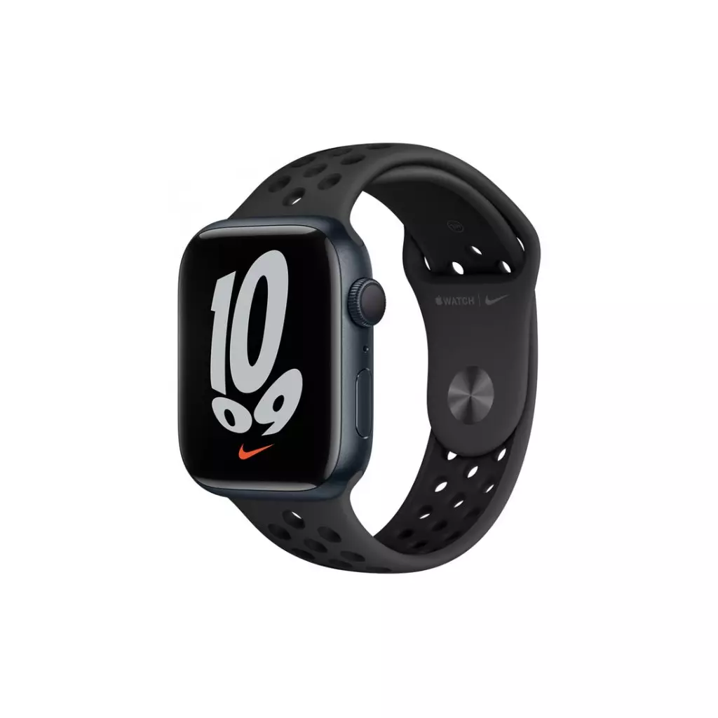 Смарт-часы Apple Watch Series 7 Nike GPS 45mm Midnight Aluminium Case with An (MKNC3UL/A)