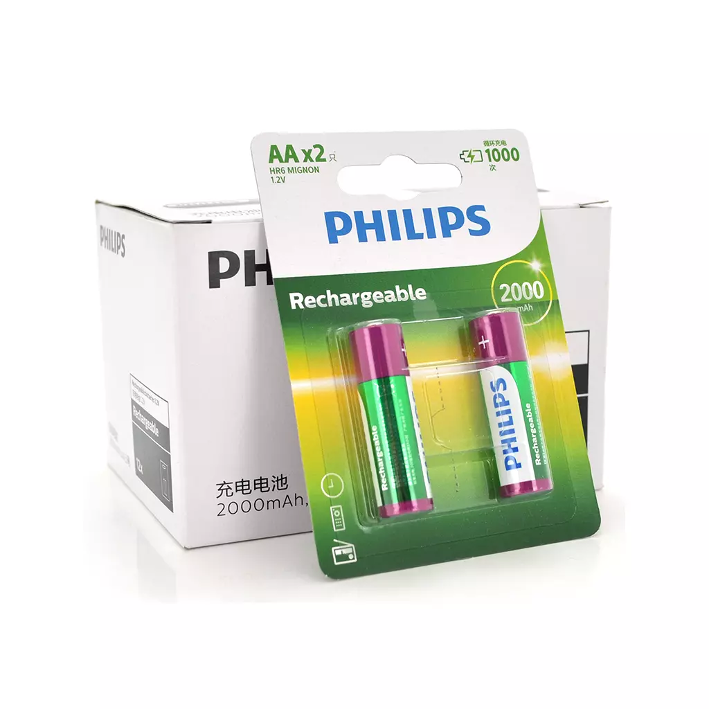 Аккумулятор Philips AA 2000mAh Ni-MH * 2 (R6B2A00T/93)