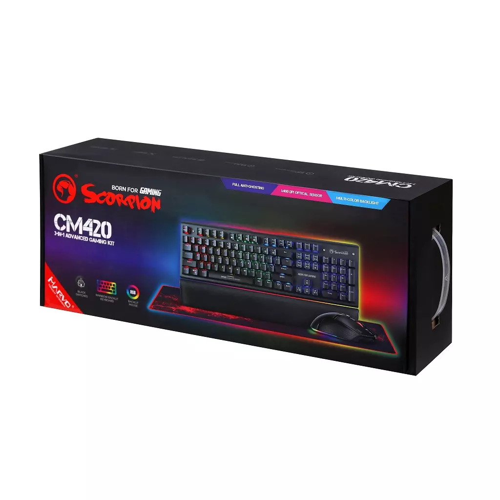 Комплект Marvo CM420 USB Black - 8 Комплект Marvo CM420 USB Black - 8