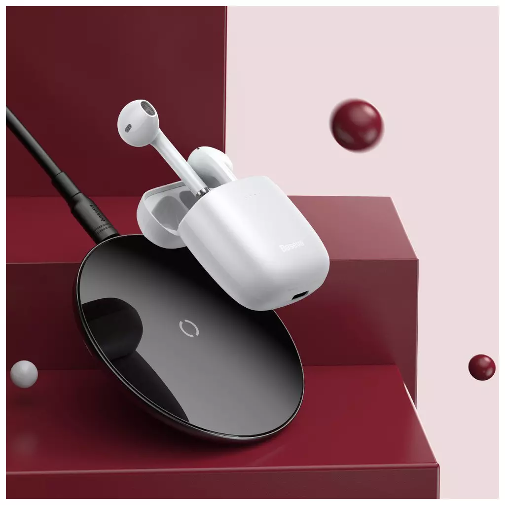 Наушники Baseus Encok TWS W04 White (NGW04-02) - 7 Наушники Baseus Encok TWS W04 White (NGW04-02) - 7