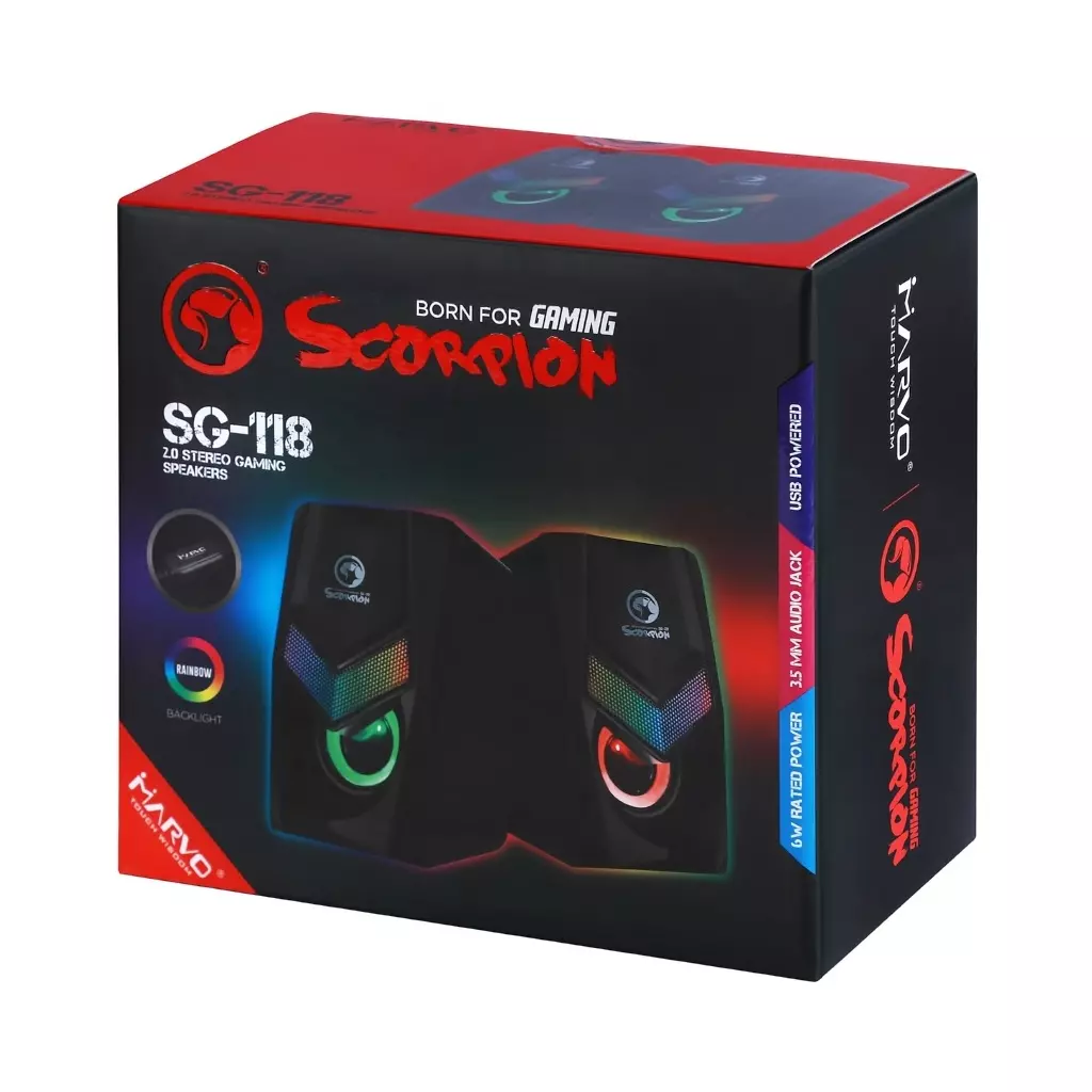 Акустическая система Marvo SG-118 Multi-LED - 8