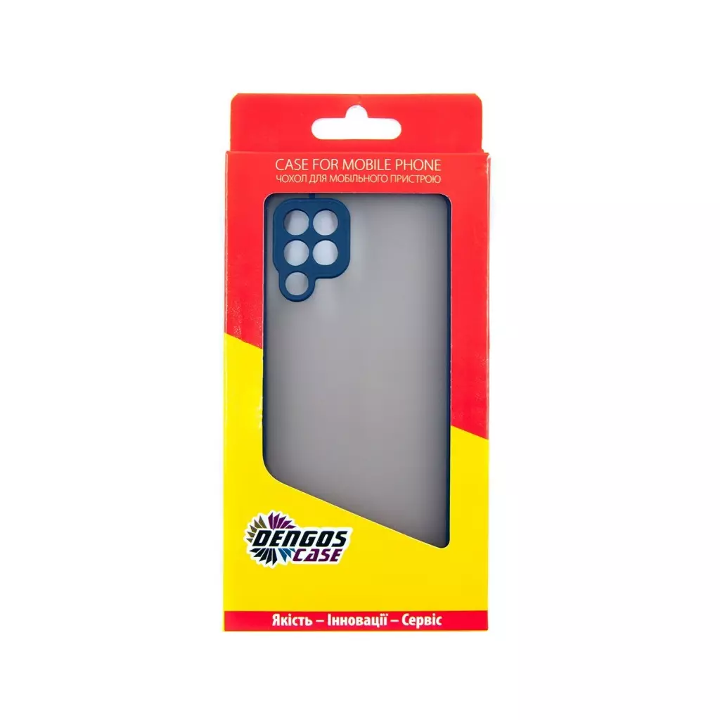 Чехол для моб. телефона Dengos Matte Samsung Galaxy M32 (blue) (DG-TPU-MATT-84) - 1